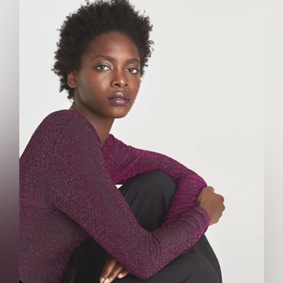 Zara Shimmery Knit Bodysuit Size Medium- NWT - Picture 2 of 8